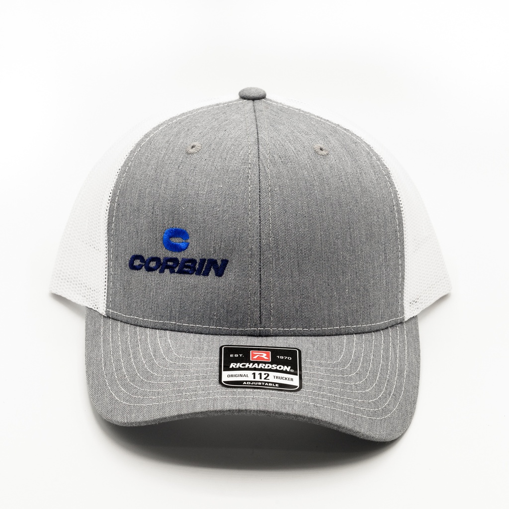 Corbin Grey Trucker Hat (adjustable fit)
