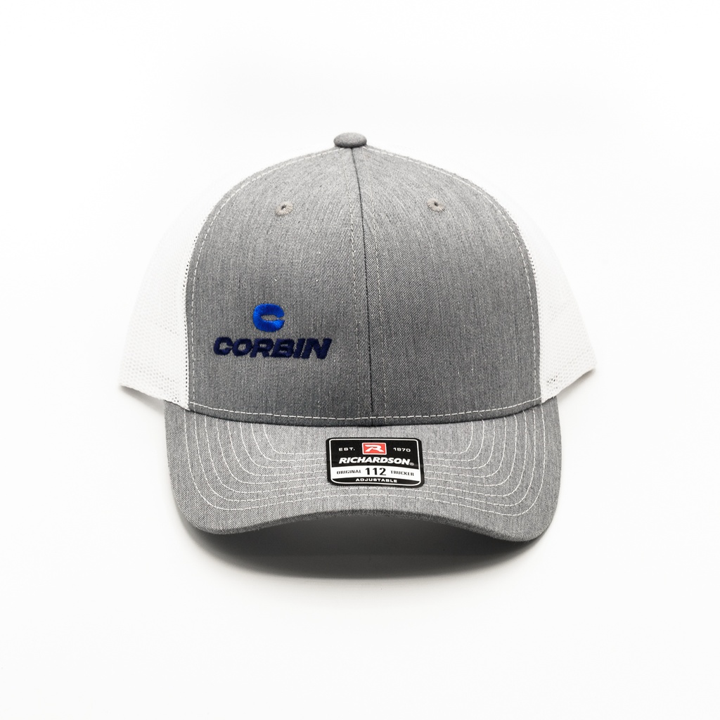 Corbin Grey Trucker Hat (adjustable fit)
